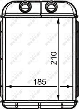 NRF 53668 - Теплообменник, отопление салона avtokuzovplus.com.ua