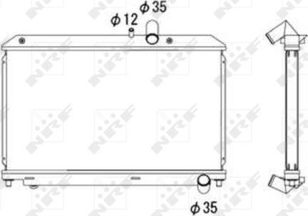 NRF 53685 - Радиатор, охлаждение двигателя avtokuzovplus.com.ua