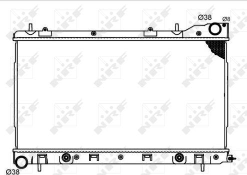 NRF 53711 - Радіатор, охолодження двигуна autocars.com.ua