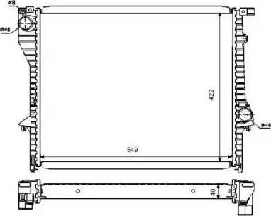 NRF 53730 - Радіатор, охолодження двигуна autocars.com.ua