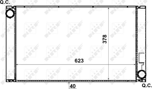 NRF 53731 - Радіатор, охолодження двигуна autocars.com.ua