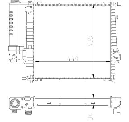 NRF 53849A - Радіатор, охолодження двигуна autocars.com.ua