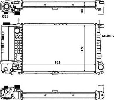 NRF 53879 - Радіатор, охолодження двигуна autocars.com.ua