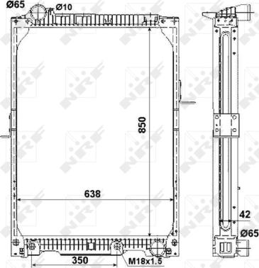 NRF 53890 - Радіатор, охолодження двигуна autocars.com.ua