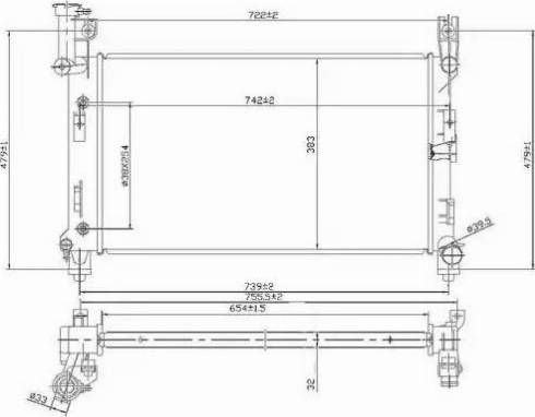 NRF 53952 - Радіатор, охолодження двигуна autocars.com.ua