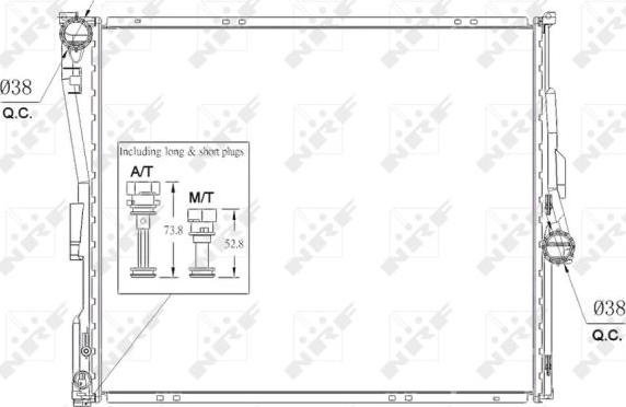 NRF 53956 - Радіатор, охолодження двигуна autocars.com.ua