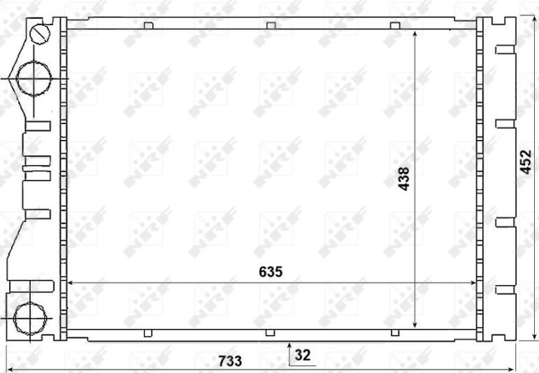 NRF 53975 - Радіатор, охолодження двигуна autocars.com.ua