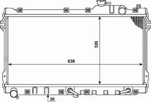 NRF 53976 - Радіатор, охолодження двигуна autocars.com.ua