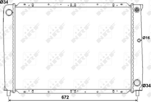 NRF 53995 - Радіатор, охолодження двигуна autocars.com.ua