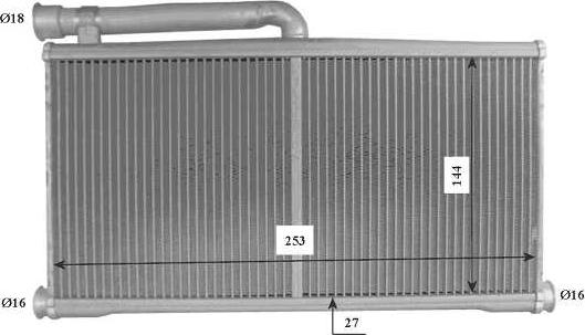 NRF 54206 - Теплообмінник, опалення салону autocars.com.ua