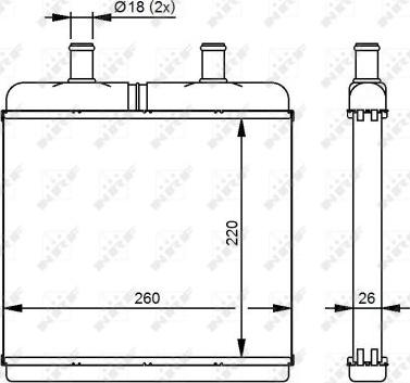 NRF 54214 - радіатор autocars.com.ua