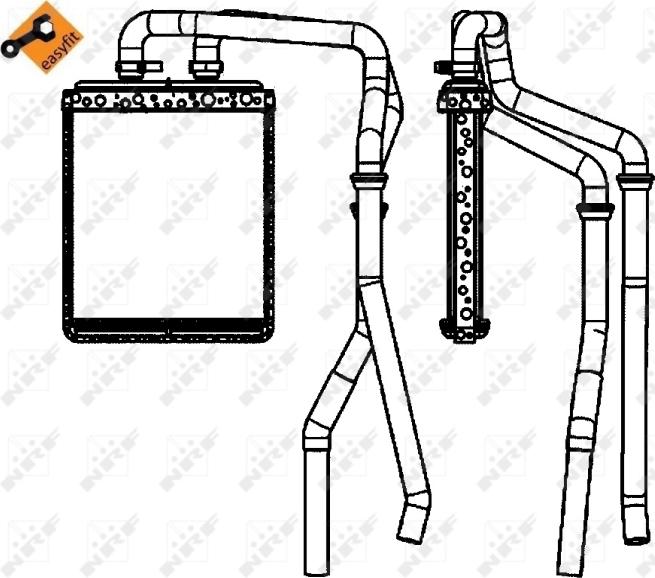 NRF 54218 - Теплообмінник, опалення салону autocars.com.ua
