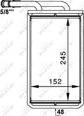 NRF 54234 - Теплообменник, отопление салона avtokuzovplus.com.ua