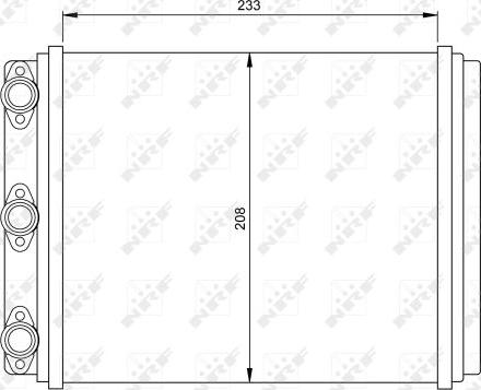 NRF 54249 - Теплообмінник, опалення салону autocars.com.ua