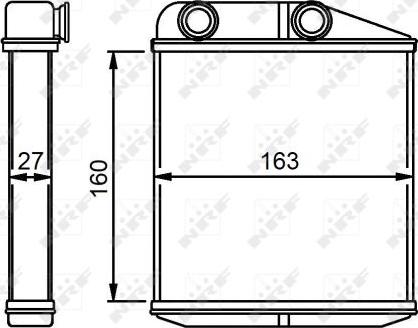 NRF 54310 - Теплообмінник, опалення салону autocars.com.ua