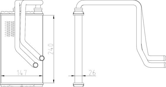 NRF 54387 - Теплообменник, отопление салона autodnr.net