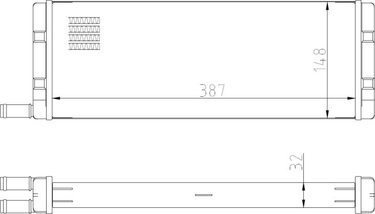 NRF 54408 - Теплообмінник, опалення салону autocars.com.ua