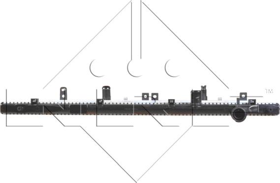NRF 54505 - Радіатор, охолодження двигуна autocars.com.ua