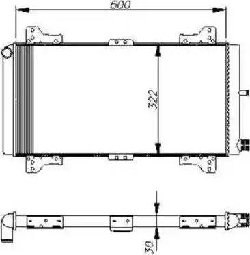 NRF 54611 - Радіатор, охолодження двигуна autocars.com.ua