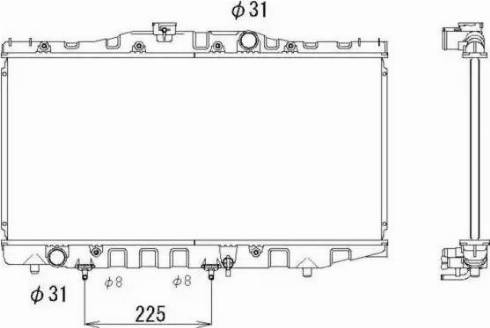 NRF 546711 - Радіатор, охолодження двигуна autocars.com.ua