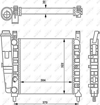 NRF 54679 - Радиатор, охлаждение двигателя avtokuzovplus.com.ua