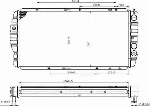 NRF 54699 - Радиатор, охлаждение двигателя avtokuzovplus.com.ua