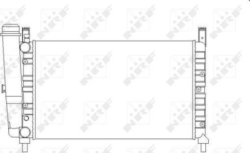 NRF 54701 - Радіатор, охолодження двигуна autocars.com.ua