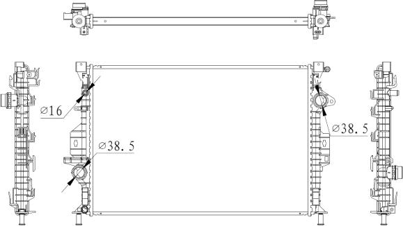 NRF 550006 - Радиатор, охлаждение двигателя autodnr.net