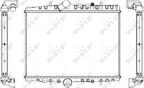 NRF 55346 - Радіатор, охолодження двигуна autocars.com.ua