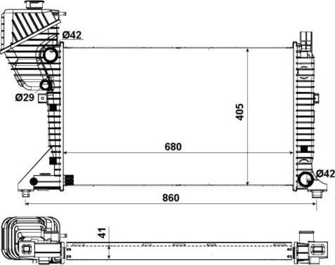 NRF 55348A - Радиатор, охлаждение двигателя avtokuzovplus.com.ua