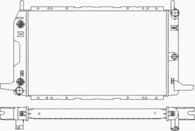 NRF 55431 - Радіатор, охолодження двигуна autocars.com.ua