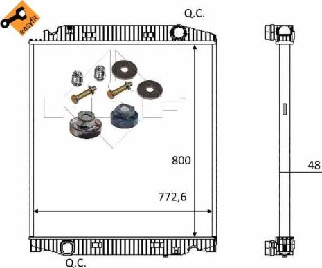 NRF 559567 - Радиатор, охлаждение двигателя autodnr.net