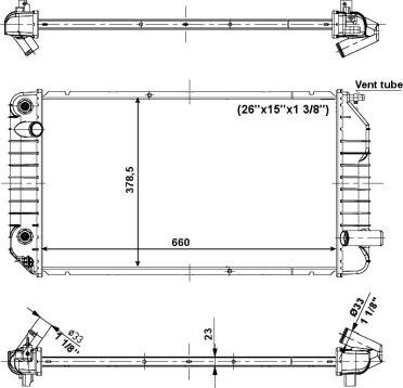 NRF 56005 - Радіатор, охолодження двигуна autocars.com.ua