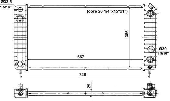 NRF 56011 - Радіатор, охолодження двигуна autocars.com.ua