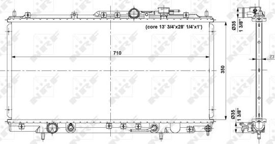 NRF 56019 - Радіатор, охолодження двигуна autocars.com.ua