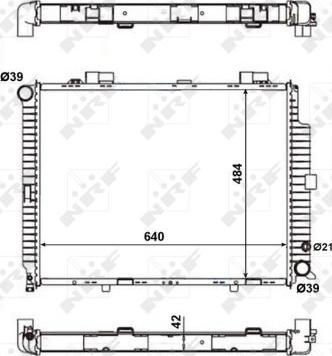 NRF 56139 - Радиатор, охлаждение двигателя autodnr.net