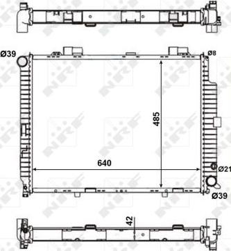 NRF 56140 - Радиатор, охлаждение двигателя autodnr.net