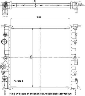 NRF 56159 - Радіатор, охолодження двигуна autocars.com.ua