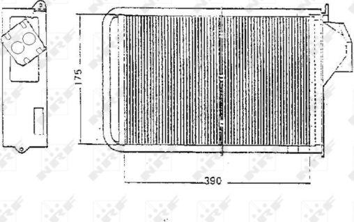 NRF 58045 - Теплообменник, отопление салона avtokuzovplus.com.ua