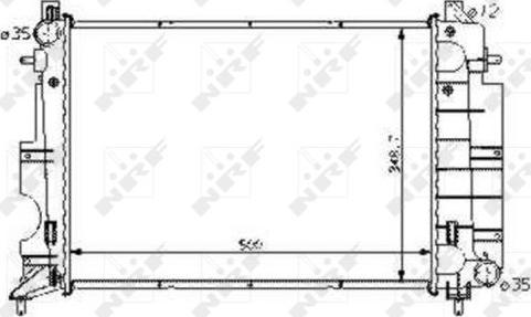 NRF 58108 - Радіатор, охолодження двигуна autocars.com.ua