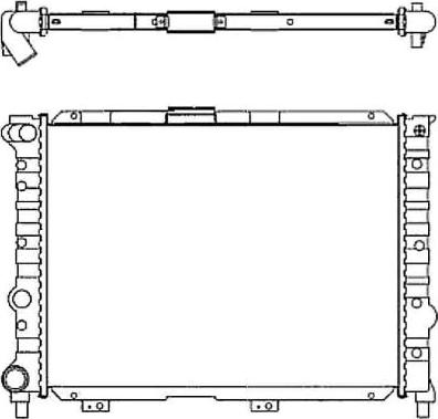 NRF 58114 - Радіатор, охолодження двигуна autocars.com.ua