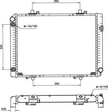 NRF 58208 - Радіатор, охолодження двигуна autocars.com.ua