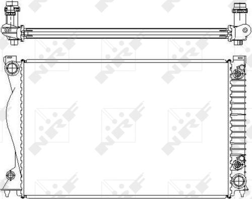 NRF 58220 - Радіатор, охолодження двигуна autocars.com.ua