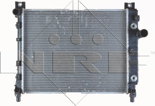 NRF 58367 - Радиатор, охлаждение двигателя avtokuzovplus.com.ua