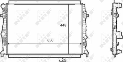 NRF 58398 - Радіатор, охолодження двигуна autocars.com.ua