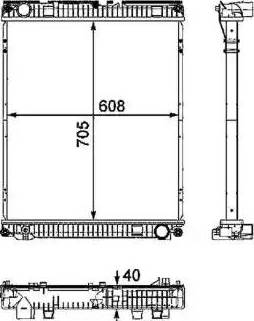 NRF 58401 - Радіатор, охолодження двигуна autocars.com.ua