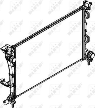 NRF 58422 - Радіатор, охолодження двигуна autocars.com.ua