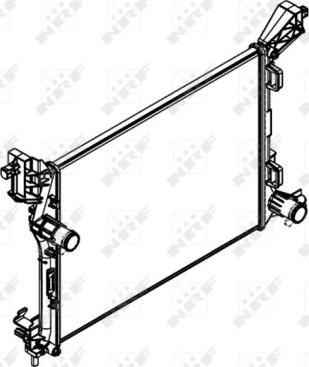 NRF 58423 - Радіатор, охолодження двигуна autocars.com.ua