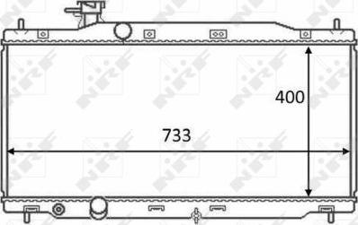 NRF 58458 - Радіатор, охолодження двигуна autocars.com.ua