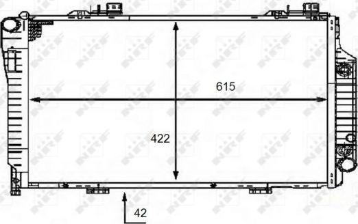 NRF 58483 - Радиатор, охлаждение двигателя avtokuzovplus.com.ua